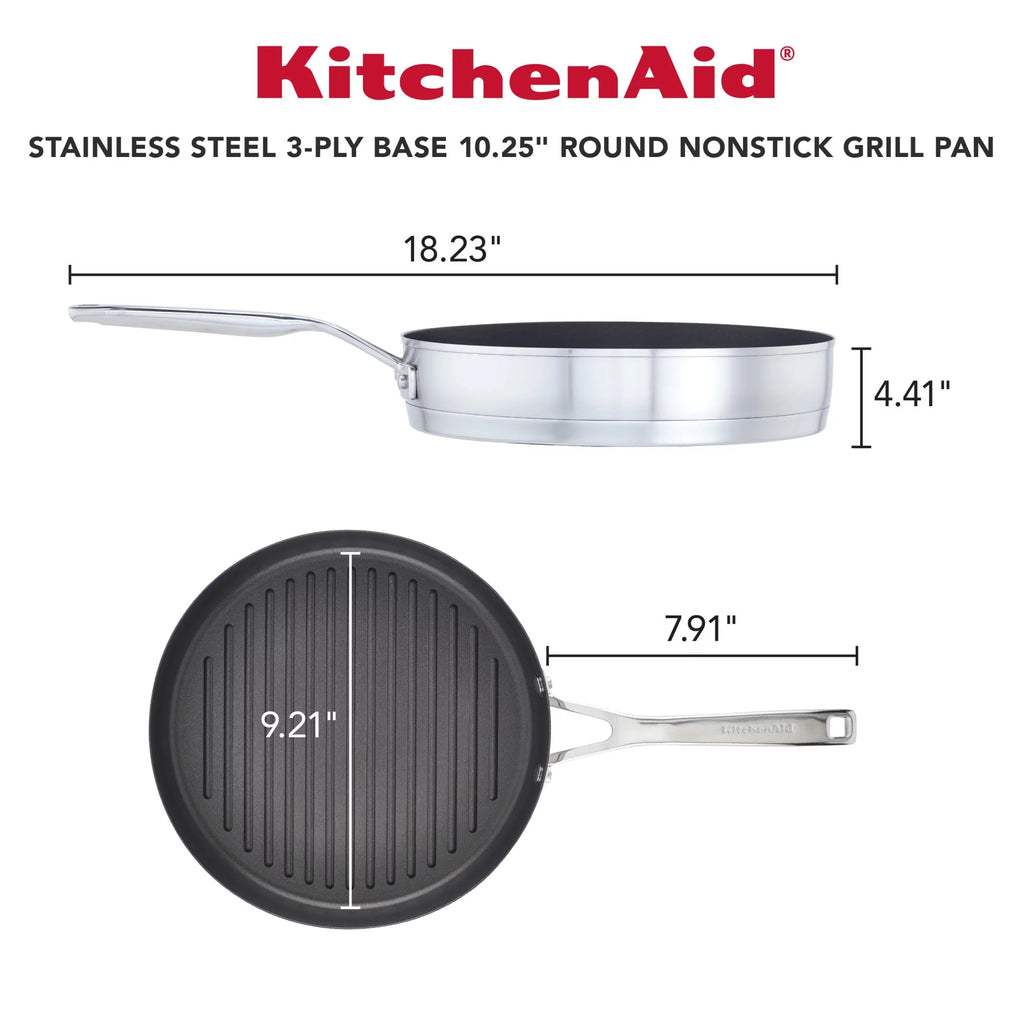 Stainless Steel Nonstick Induction Grill Pan J921793