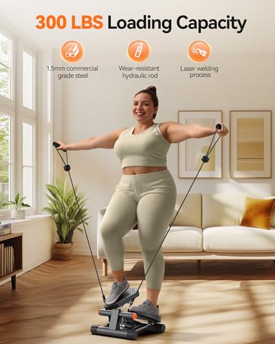 Mini Stepper with Resistance Bands and LCD Monitor M97397