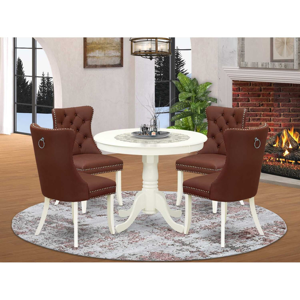 5 Piece Round Kitchen Table Set T95621