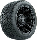 12 inch Matte Black Wheel with Golf Cart Tire Set of 4 Y258