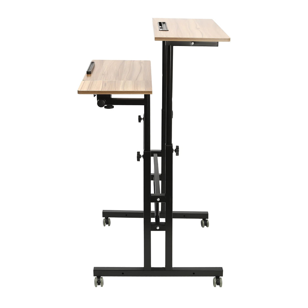 Mobile Stand Up Desk with Wheels Y15231