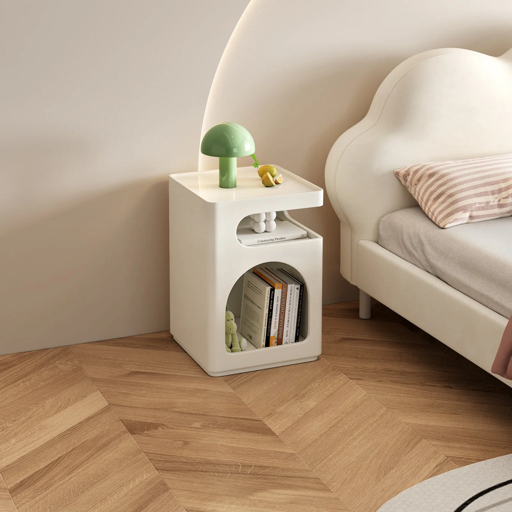 Modern Side Table with Storage Shelf X6357