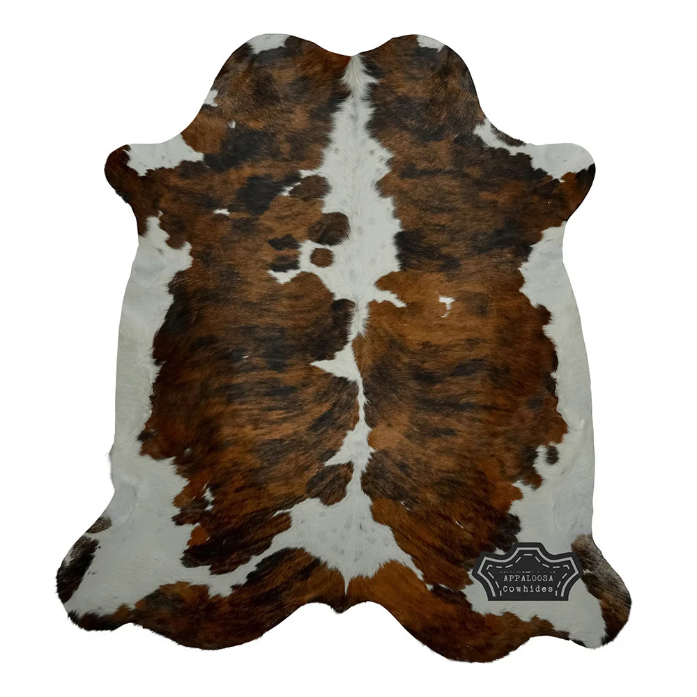 Genuine Leather Cowhide Rug Medium Tricolor 6' x 8' S663