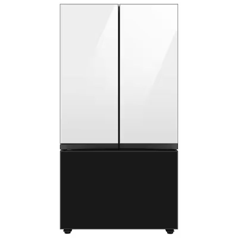 White Glass Top Panel for 3-Door French Door Refrigerator D341