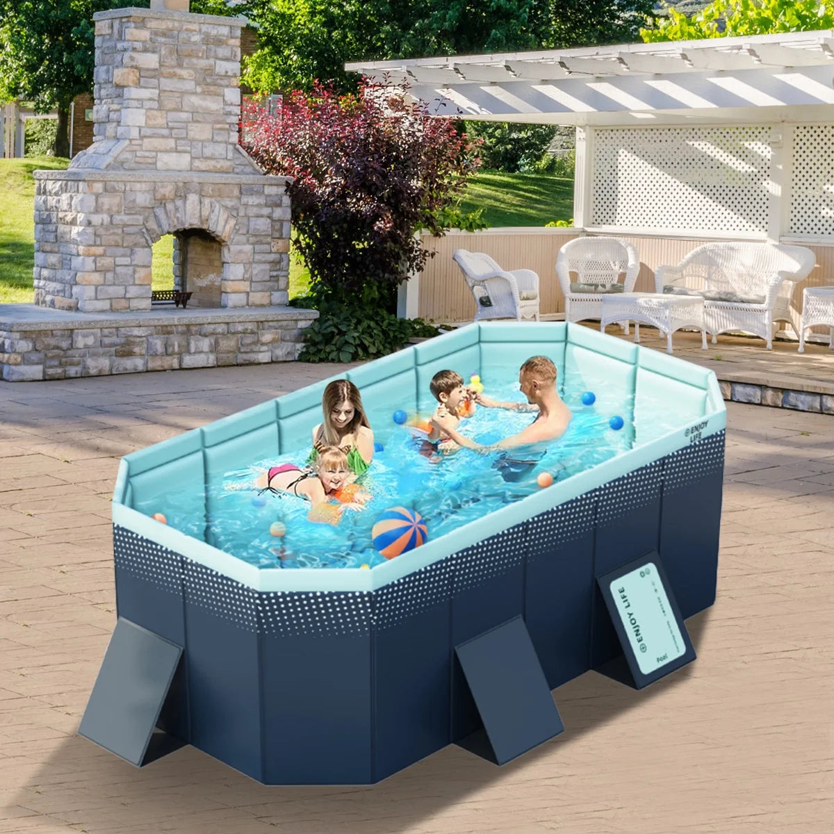 Foldable Above Ground Swimming Pool S922291