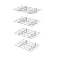 White Steel Garage Wall Shelf 4-Pack I1130