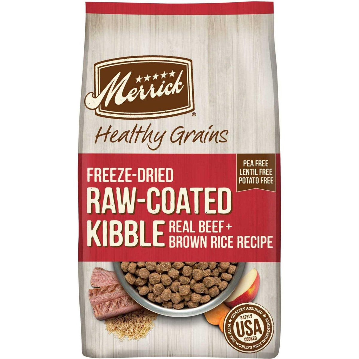 Healthy Grains Freeze Dried Raw Coated Dry Dog Food Brown Rice Recipe B85137