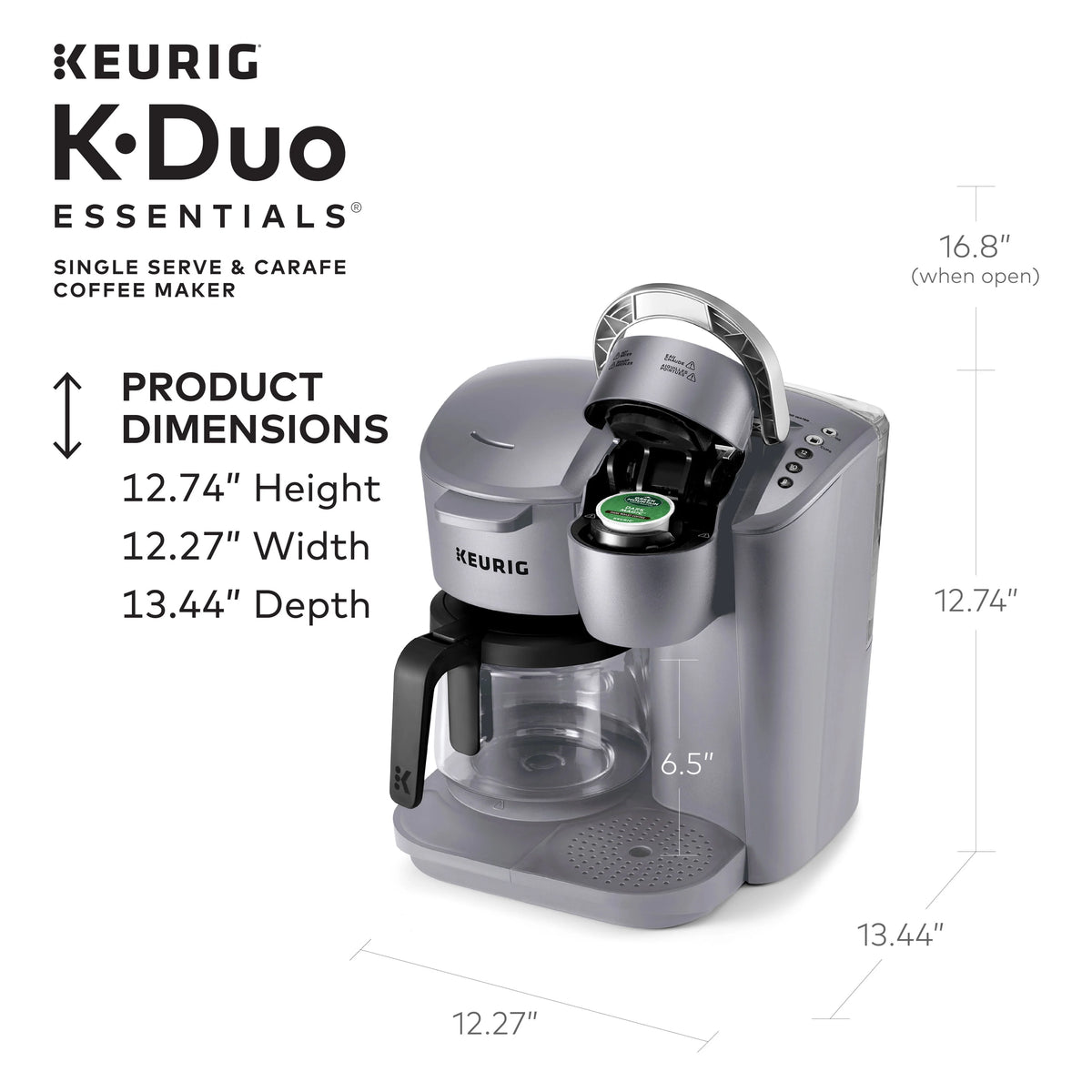 Black Single-Serve K-Cup Pod Coffee Maker H23590