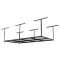 Adjustable Height Overhead Ceiling Mount Garage Rack in Black R142038