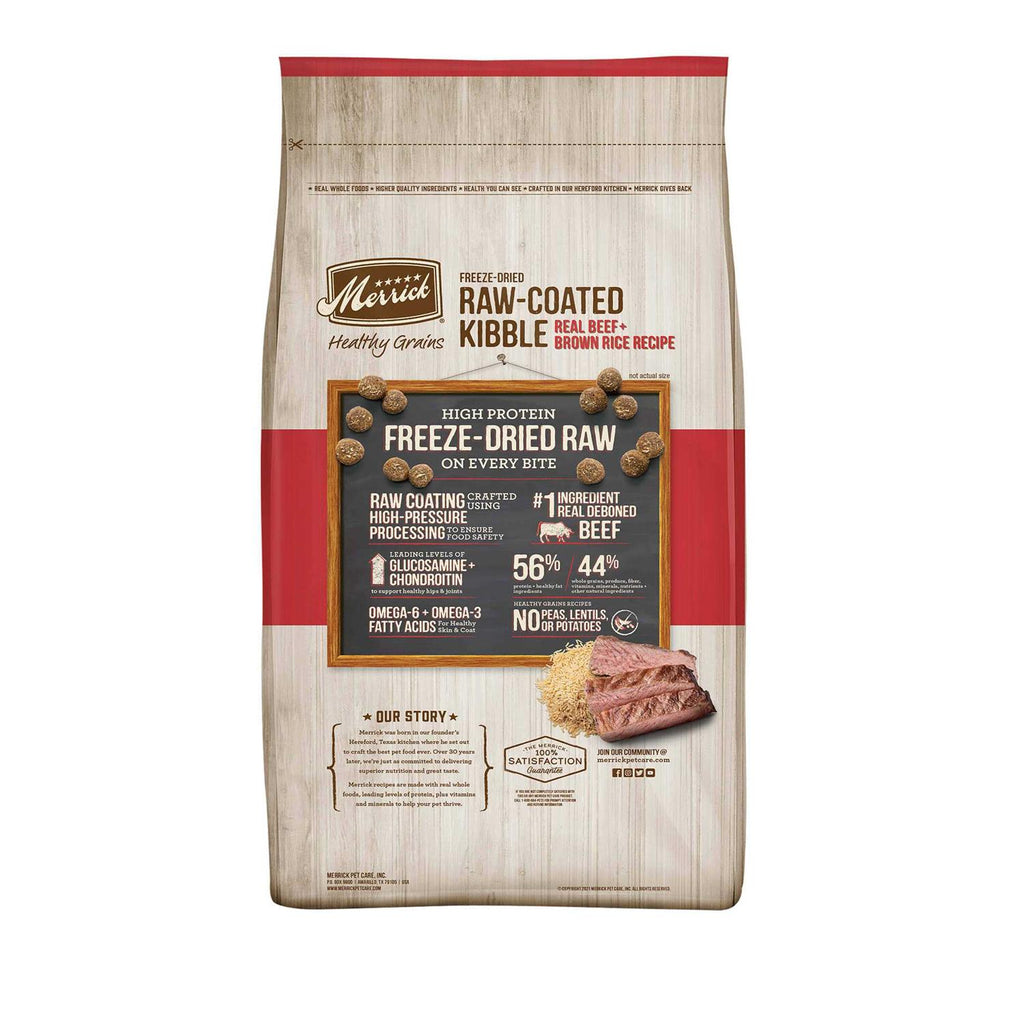 Healthy Grains Freeze Dried Raw Coated Dry Dog Food Brown Rice Recipe B85137