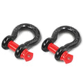 2 Pcs 1/2" D Ring Shackle 12 Ton with 5/8" Pin Z33979