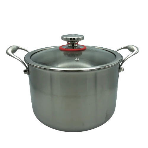 24cm Hybrid Stock Pot with Glass Lid Q498813