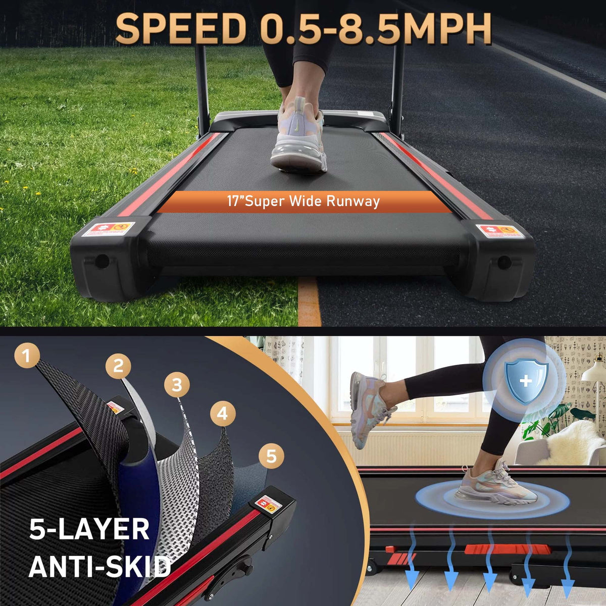 3.5 HP Folding Treadmill with Incline X14982