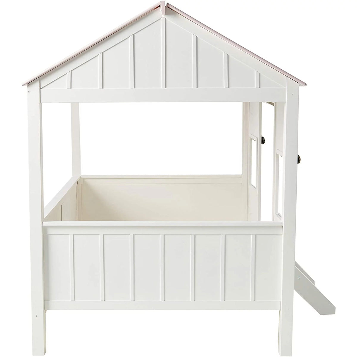 Full Bed in White & Pink O81489