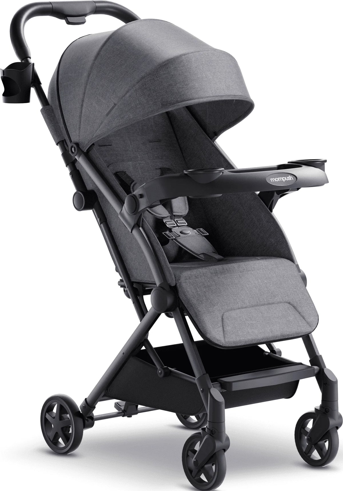 Lightweight Stroller with Snack Tray, Black, 17.3LB D10618