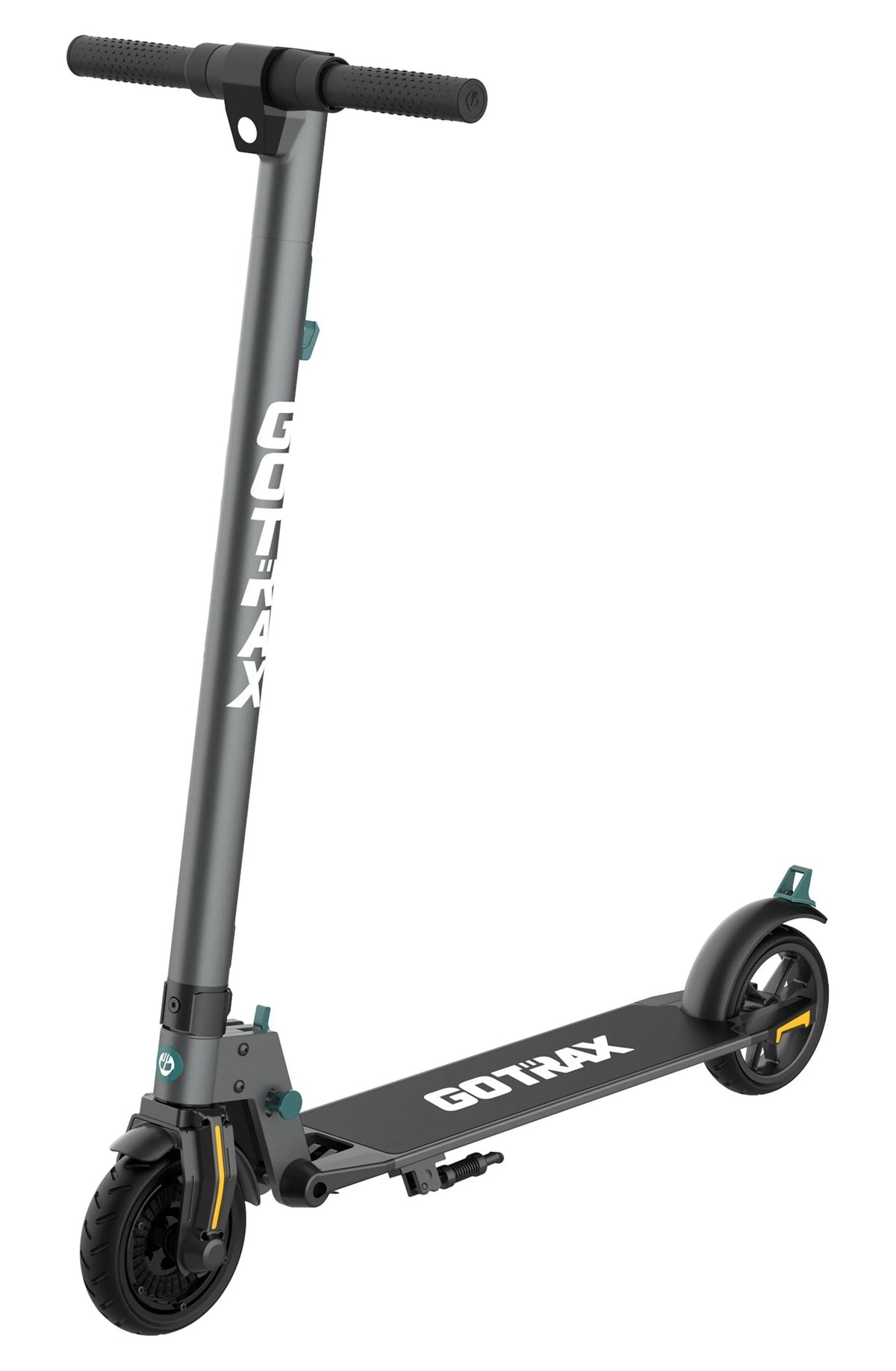 Foldable Electric Scooter with 6 Tires, 200W 12mph, Gray O490