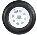 Trailer Tire Rim ST205/75R15 Load C 15X5 5-5 White Spoke Wheel Q50975