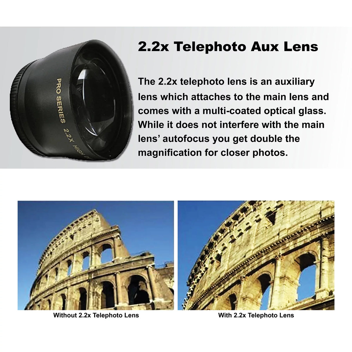White Mirrorless Camera with 16-50mm Lens O244020