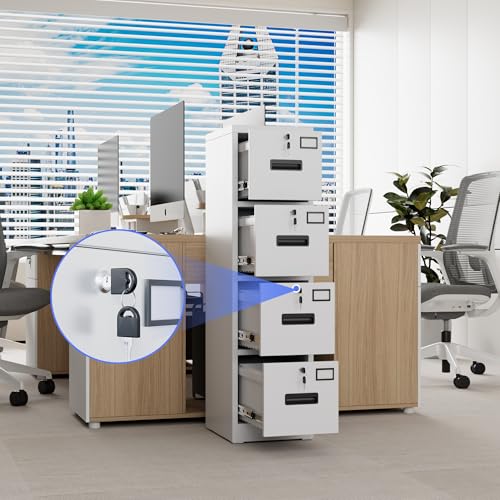 Black 3 Drawer Metal File Cabinet with Lock X61845