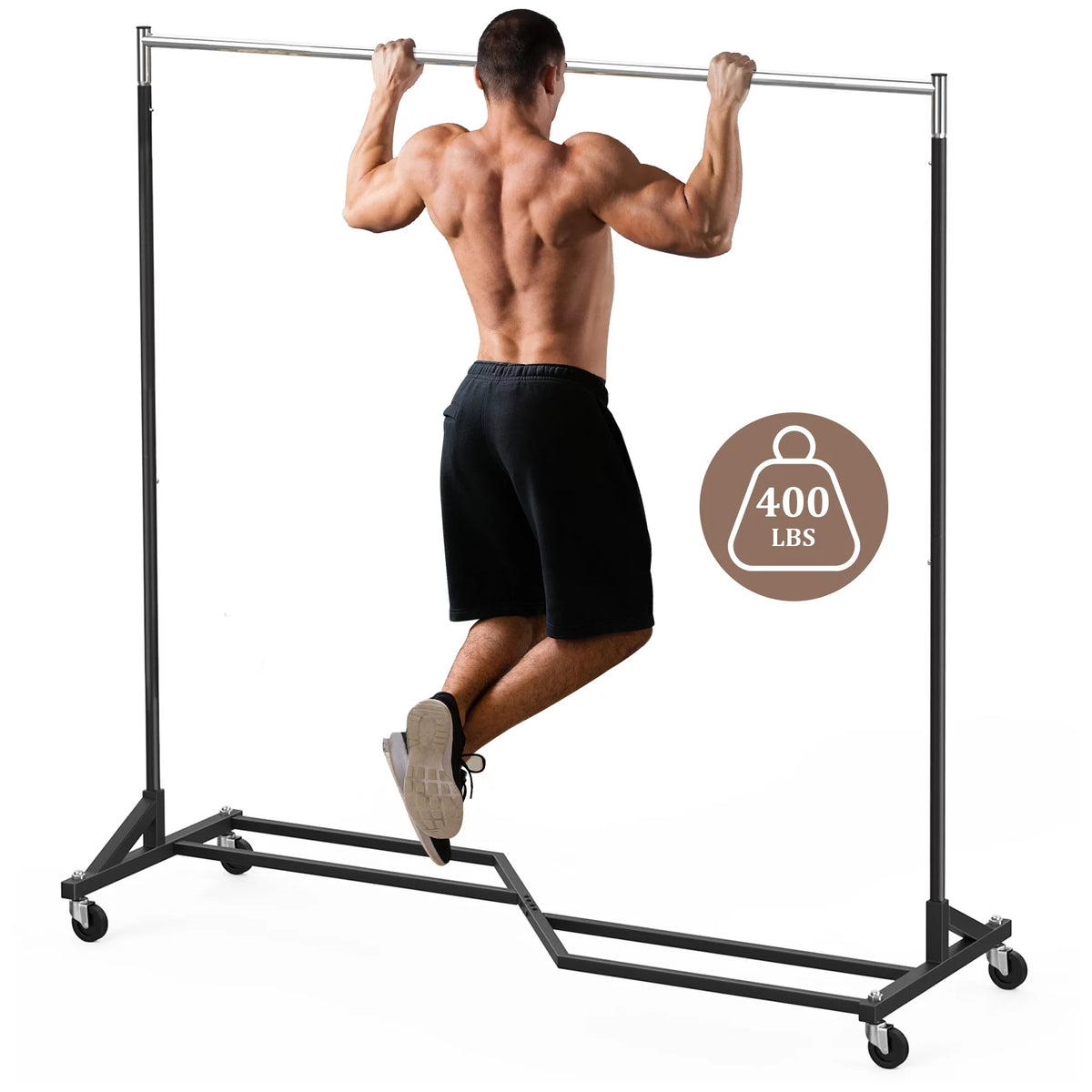 400 lbs Heavy Duty Rolling Garment Rack with Wheels T462