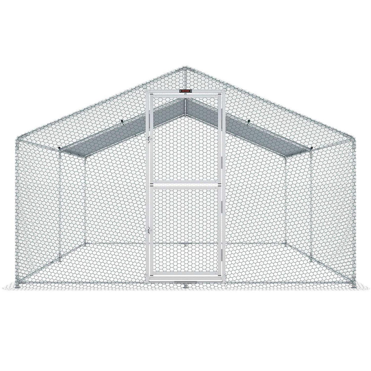 Large Metal Chicken Coop with Run and Waterproof Cover N649