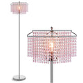 Pink Crystal Metal Floor Lamp F130