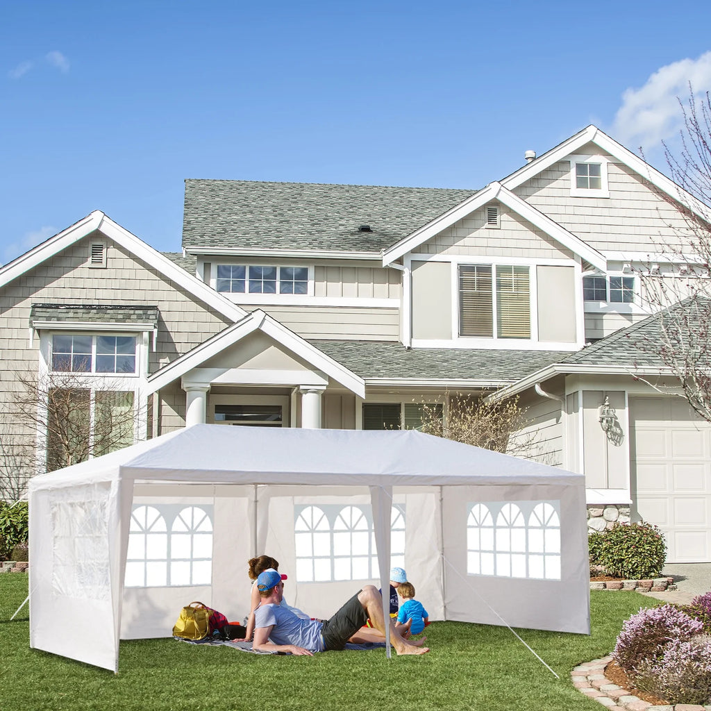 10'x30' Canopy Tent with Removable 5 Sidewall White I571
