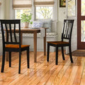 Black and Cherry Side Chair J62126