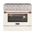 White Dual Fuel Propane Gas Range J6848