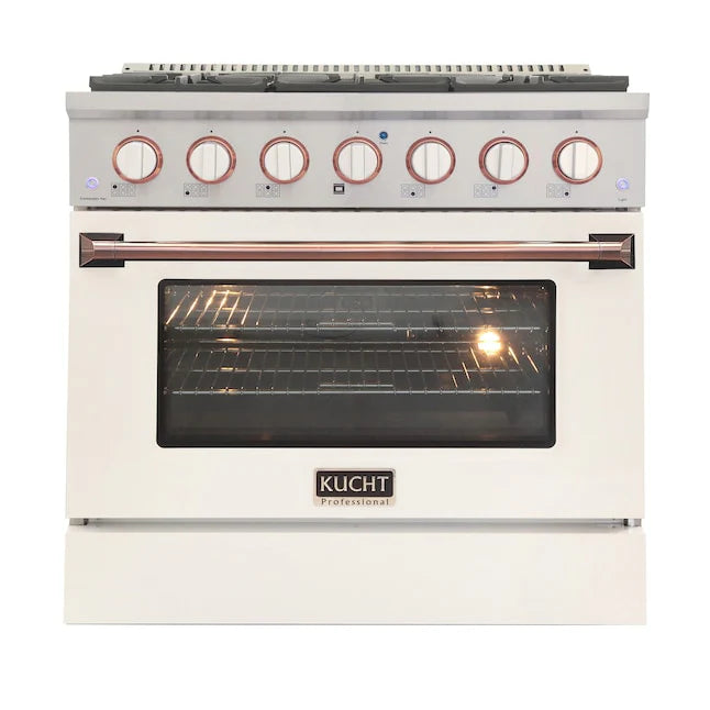 White Dual Fuel Propane Gas Range J6848