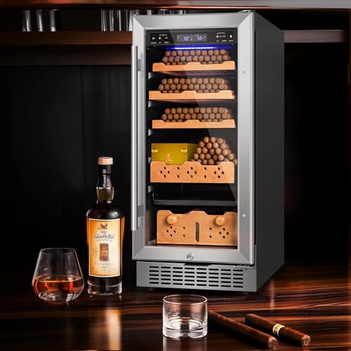 Electric Cigar Humidor with Compressor and Digital LED Screen M297266
