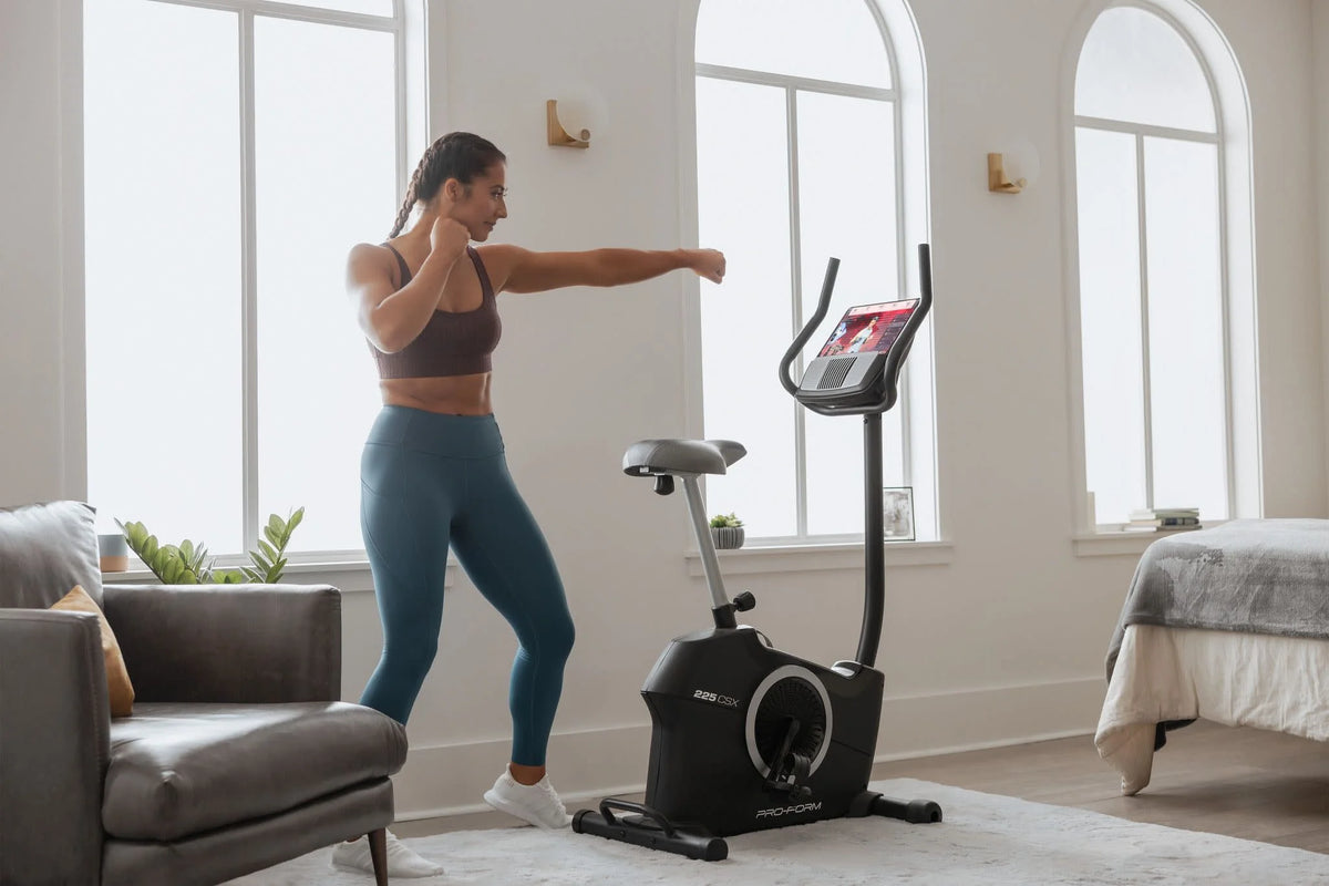 Recumbent Exercise Bike with Display and Tablet Holder I56859