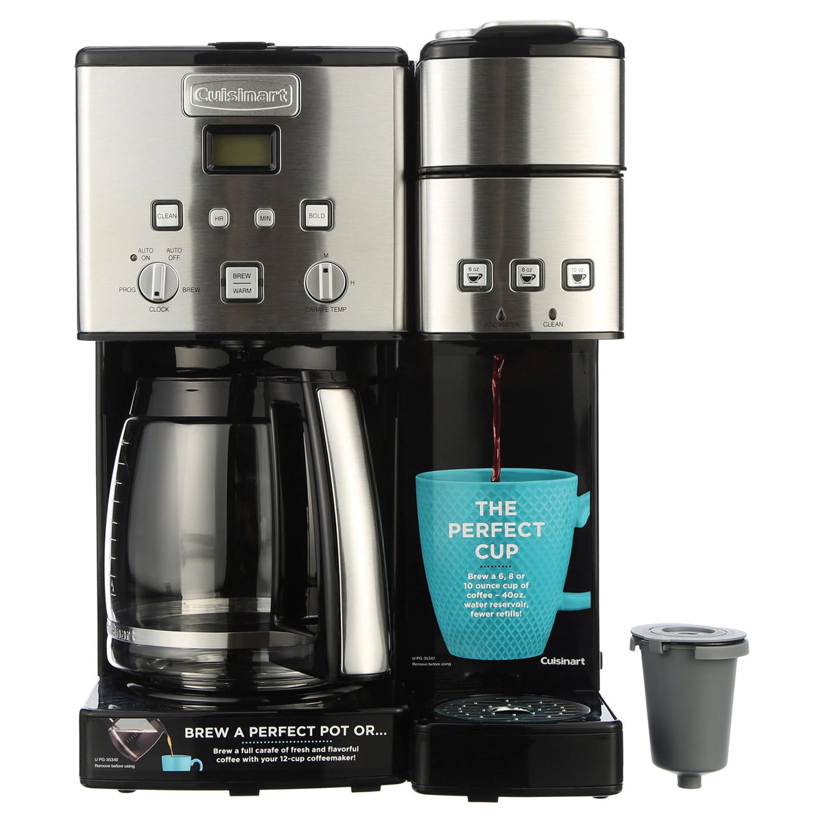 12 Cup Coffeemaker and Single-Serve Brewer J163