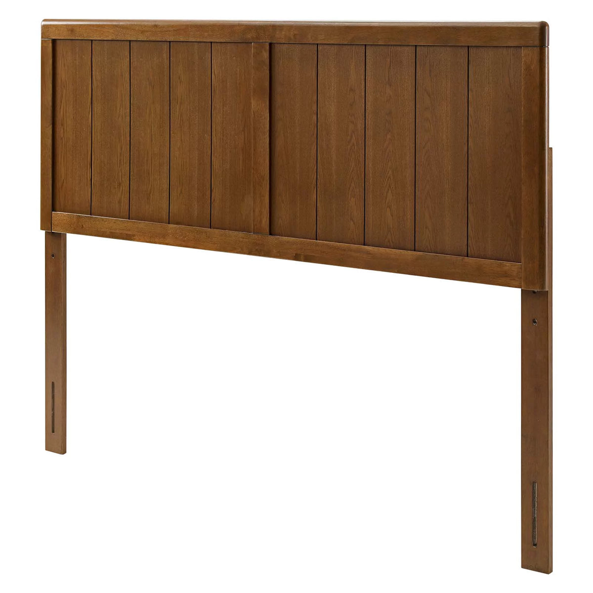 Full Size Brown Walnut Wood Headboard R90927