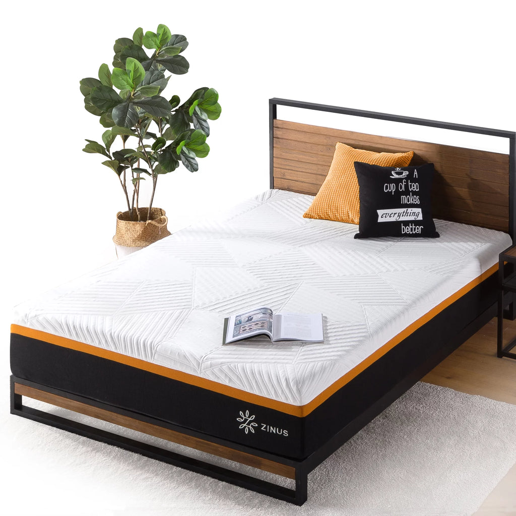 Queen Copper Memory Foam Pocket Spring Hybrid Mattress H525444