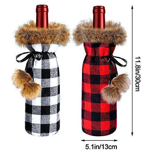 6 Pack Christmas Wine Bottle Cover A965