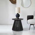 20 Inch Mango Wood Round Side Table X125084