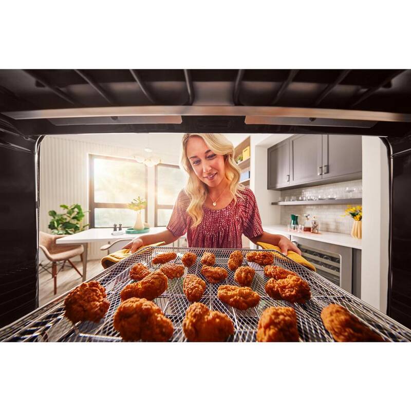 Electric Wall Oven and Microwave Combo in Black Stainless Steel with Air Fry B131119