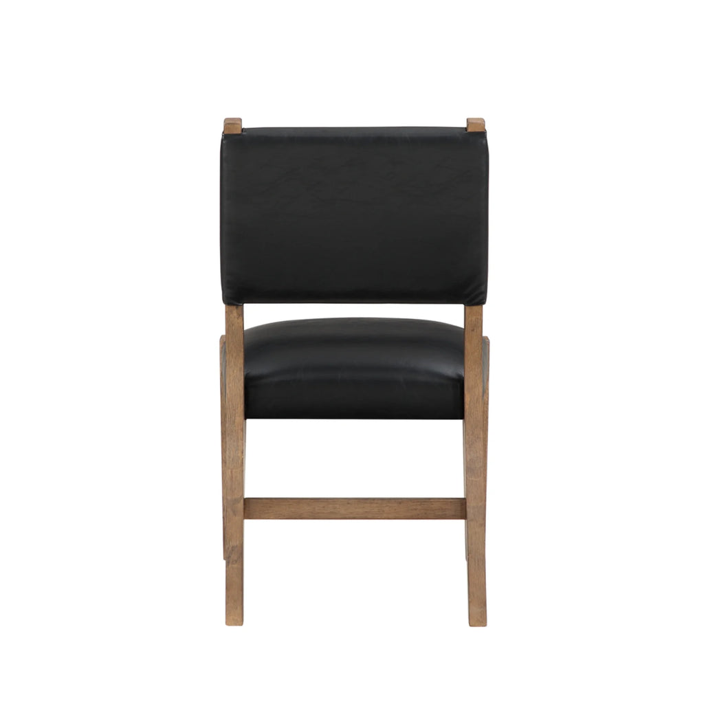 Dark Driftwood Wood Side Chair Set of 2 P3752