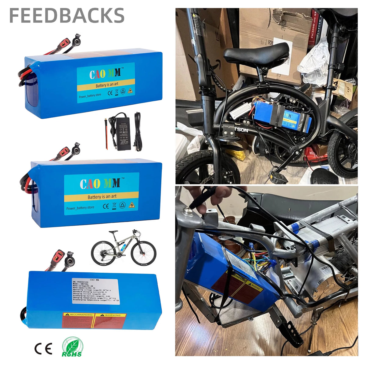 48V 8Ah Lithium Battery with Charger P4452