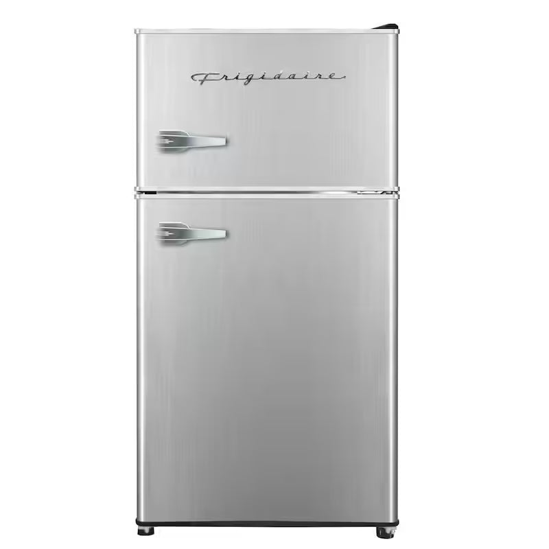 3.2 cu. ft. Retro 2-Door Mini Refrigerator with Top Freezer P494