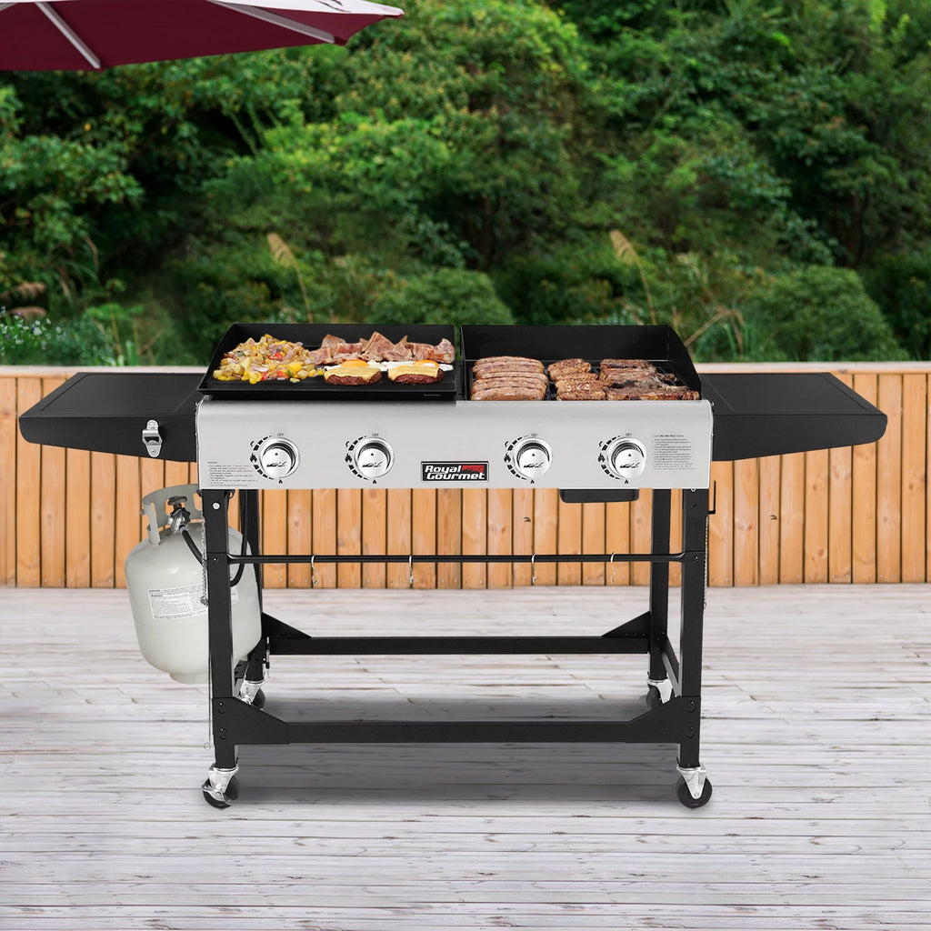 4-Burner Gas Grill and Griddle with Cover S29191
