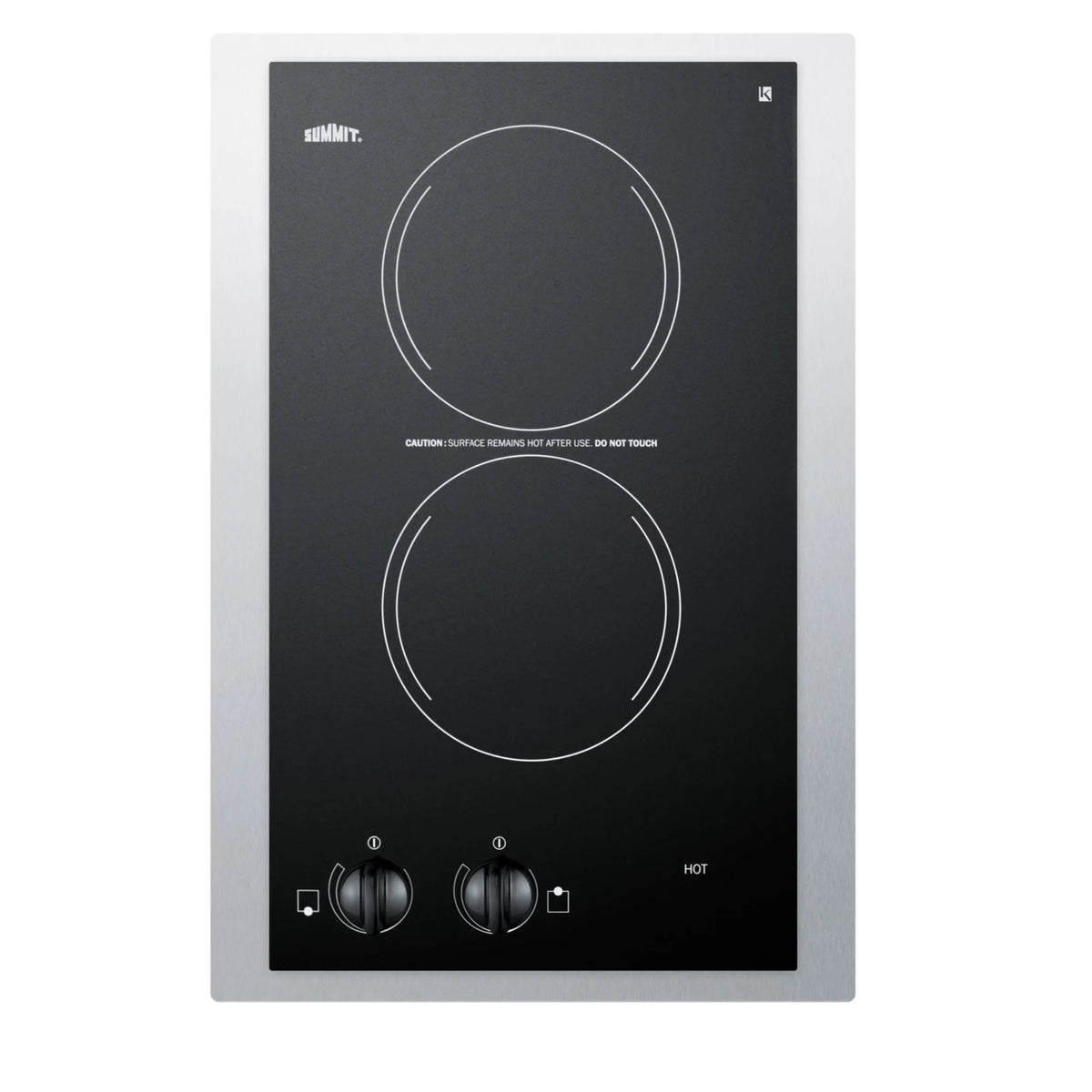 15 Wide 230V 2-Burner Radiant Cooktop A223231