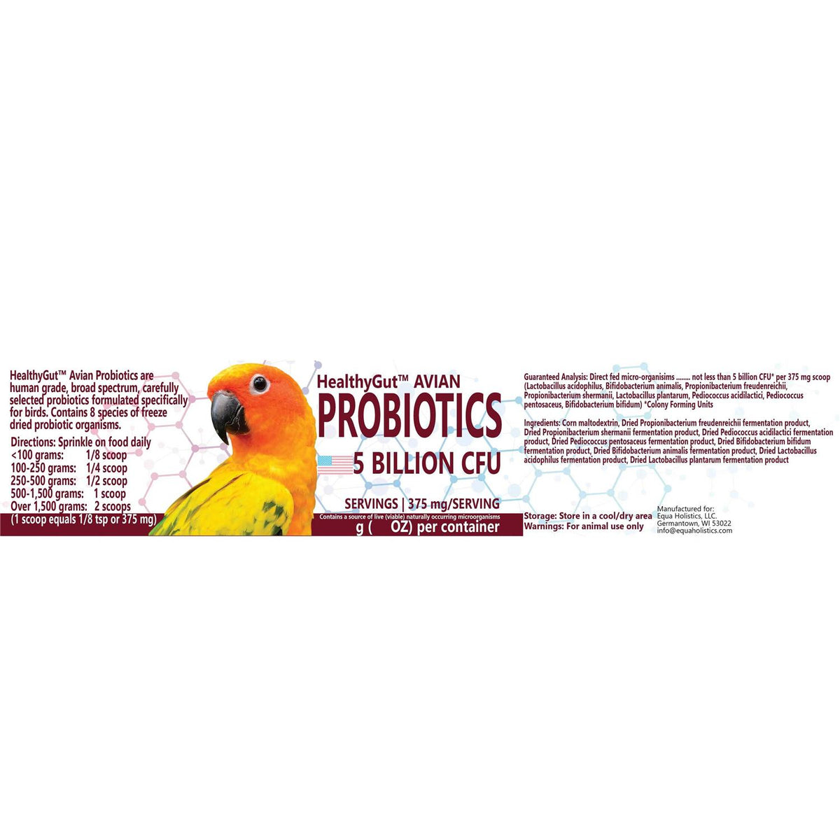 Avian Probiotics Dietary Supplement U675
