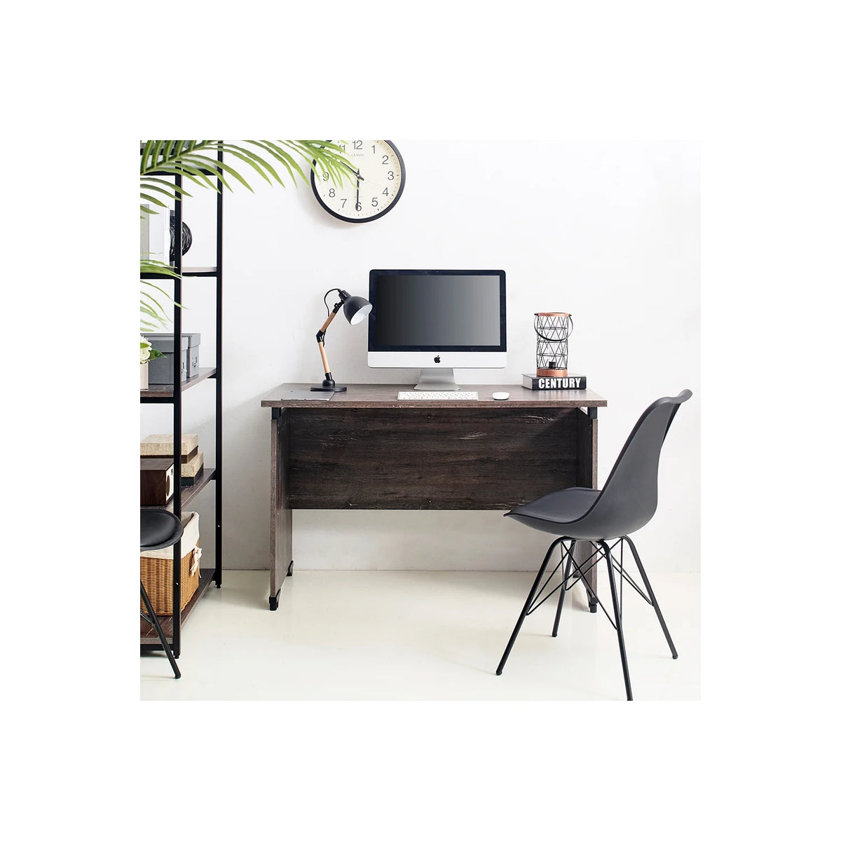 Rustic Gray Composite Wood Writing Desk L732